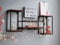 Woodkings Bar - Wandregal ARO mit Weinglashalter I Metall-Holz-Mix I 100x41x20 cm I 5 Ablagen I Wandbefestigung I Aufgebaut