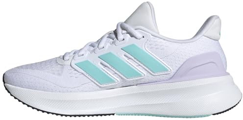 adidas Femme Ultrarun 5 Running Shoes Chaussures de Course, Cloud White/Flash Aqua/Core Black, 42 EU