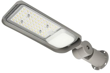 EDO TIRI 50W LED-Straßenlampe 4000K 6803lm IP65 Grau LED Lampe für Straßenbeleuchtung und Parkplatz Beleuchtung LED Strahler LED Lampen Aussen Straßenleuchte Sicherheits