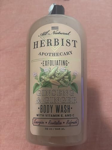 Herbist All Natural Apothecary Gel douche exfoliant (curcuma et gingembre avec vitamines E et C) 320 ml (1 pièce)