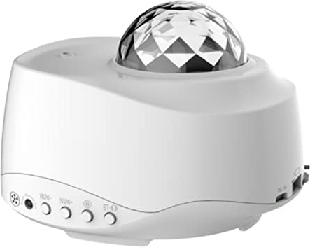 Knadgbft Projecteur de galaxie, projecteur d'étoiles veilleuse avec haut-parleur Bluetooth à distance, projecteur de lumières galaxie