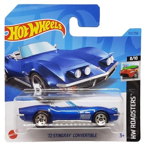 Hot Wheels - ´72 Stingray Convertible - HW Roadsters 8/10 - HKG60 - Short Card - Cabriolet - dunkelblau metallic - Mattel 2023