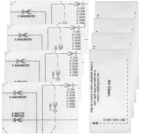 JALEVID Filtro aspirapolvere per aspirapolvere, 8 pezzi, filtro di protezione del motore, filtro di scarico dell'aria SAC20/30, microfiltro compatibile con miel Complete C1/2, Classic C1, S200-S899,
