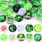 Nenull 100 STK Vierblättriges Kleeblatt Bunte Muggelsteine Bunt Kinder Groß 25mm Glasnuggets Mosaiksteine zum Basteln Glückssteine Edelsteine Deko Schmucksteine Cabochons für DIY Anhänger Armbänder
