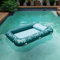 Sunrio Sonnenbad für Erwachsene, aufblasbares Sonnenbecken mit Kissen, Liege, Schwimmer, entworfen mit Getränkehaltern, Sonnenliege, Pool für Pool, Strand, See, Hinterhof, Sonnenbaden