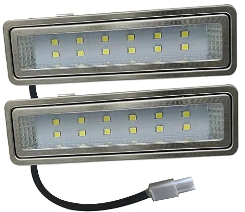 RUEHALF 2Pcs DC 12V Cooker Bulb Light 1.5W 120mm Under Cabinet Range Duct Exhaust Fan Light Lamp (Color : Warm White 3000K, Size : With EL connector)