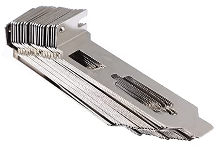 Homoyoyo 20 Pcs Graphics Card Pci Blank Steel Blind Plate 2u Computer White, 6EX8440ATCU0432D4