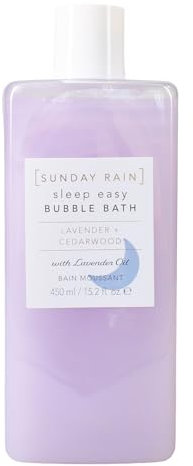 Sunday Rain Sleep Easy Bubble Bath, Lavendar Bath Soak, Calming, Helps Aid Relaxation, Vegan & Cruelty Free, 450ml