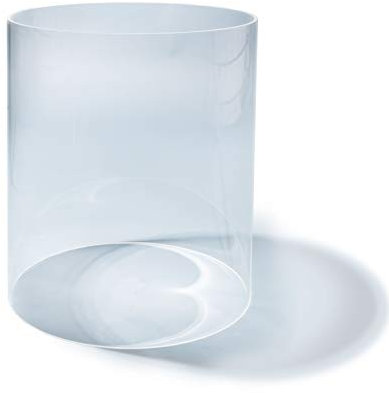 Plexiglas® Rohr XT ø 400/392 mm, L = 900 mm / 0,9 Meter mit verklebtem Boden