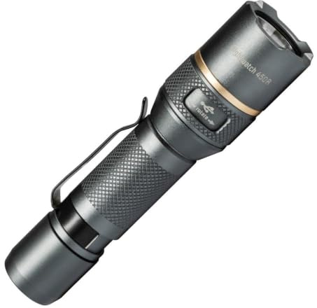 LED's work 700363 Akku LED-Taschenlampe 450 Lumen Zoom Dimmbar IPX7 USB-C