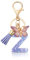 MORSUNBELA Porte-clés avec lettre initiale papillon porte-clés pour adolescentes et filles, Violet/Z, S