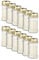 KRISTEN Traditionelles 3D-Grablicht für den Außenbereich – 60 Brennstunden – Weiß – Set mit 12 Stück – Vorteilspack – Gedenklicht, Grabkerze, Gedenkkerze