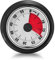 Visueller Timer, Eieruhr, 60-Minuten Countdown Timer, Mechanisch Küchentimer mit Magnetfuß Mechanisches Uhrwerk Keine Batterien erforderlich, Klingelarm, für Kinder und Erwachsene Schwarz