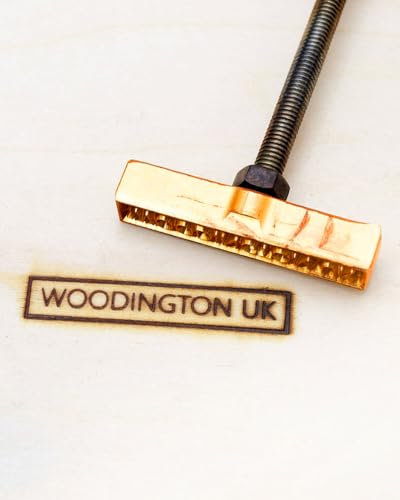 Brandeisen Custom Holz Brandeisen für Lebensmittel Leder Steak Holzbrennstempel mit Ihrem Logo-Design für handgefertigte Geschenke (2,54 cm)