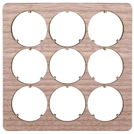 Bodhi2000 Beer Lover Gift Idea Unique Beer Cap Display Beer Cap Coaster for Men Rustic Wood Finish Holds 9 Caps Man Cave Home Decor Gift for Him Dad Gifts Wooden Color