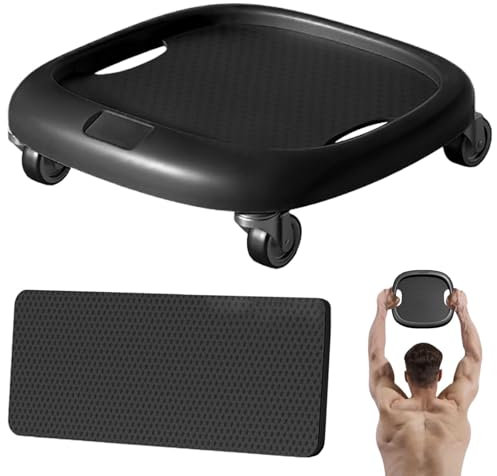 Übungsrad, 360 Grad drehbarer Bauchtrainer mit Matte, Core Strength Fitness Tool für Frauen, Home Gym Equipment, Waist Toning Workout Board, Gesunder Lebensstil