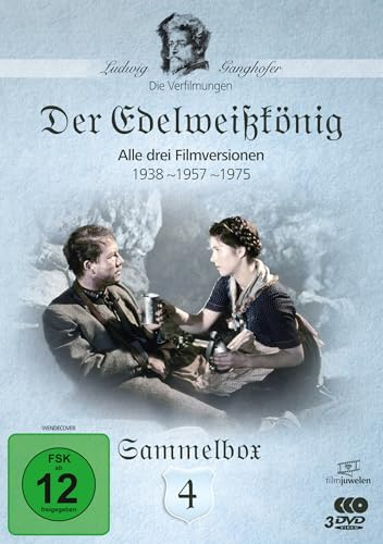 Der Edelweißkönig (1938, 1957, 1975) - Die Ganghofer Verfilmungen - Sammelbox 4 (Neuauflage)
