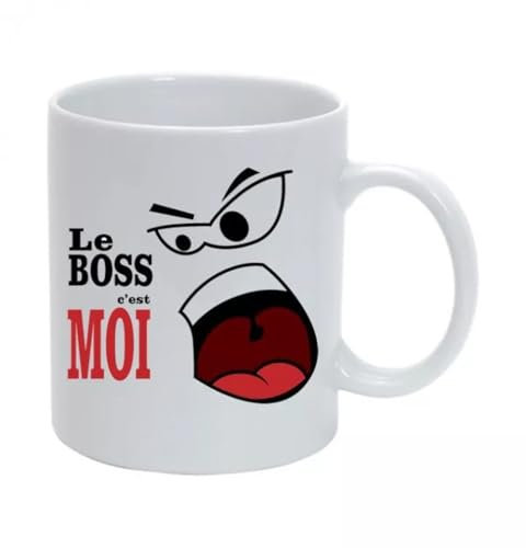 Générique Mug rigolo et amusant le boss c'est moi