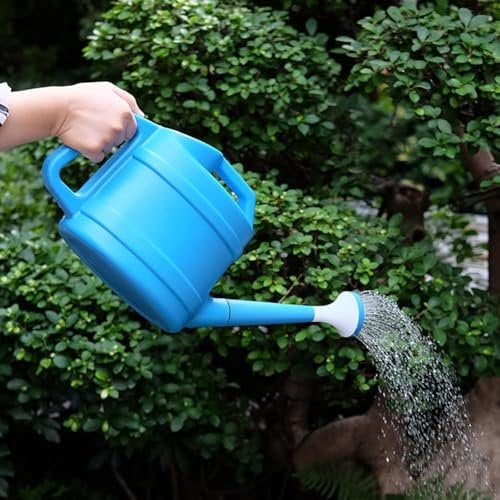 3.5L Watering Can, Durable Plastic Watering Can for Indoor & Outdoor Plants, Easy Pour Garden Jug with Sprinkler Rose, Ideal for Flowers, Houseplants & Gardening (Blue)