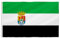 PTEROSAUR Bandera de Extremadura, banderas de las comunidades autónomas de Extremadura de 3 x 5 pies