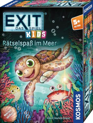 Kosmos EXIT - Das Spiel Kids: Rätselspaß im Meer | Escape Room Spiel für 1-4 Kinder ab 5 Jahre, mehrfach spielbar und kindgerecht, EXIT Game ideal als Geburtstagsgeschenk