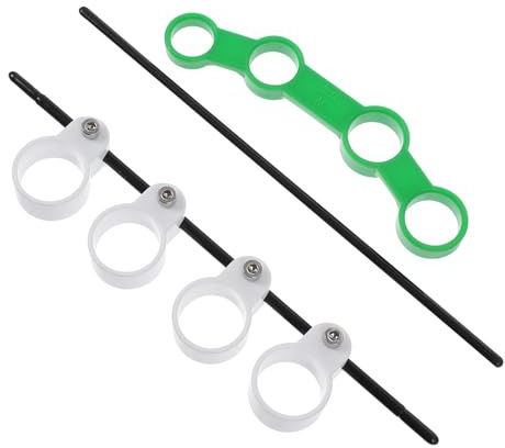 Gitarren Fingertrainer 2 Stück Fingerexpander für Anfänger Weiß Grün | Abs, Glatte Kanten, Leicht zu Tragen und Verstauen, für Gitarren und Klavierspiel