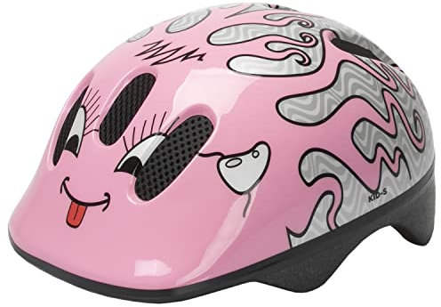 M-Wave Kinder Fahrradhelm Curly, pink, 52 - 56 cm