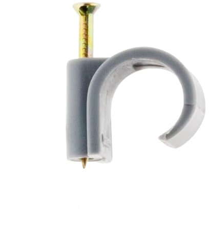 Lot de 20 crochets fixation Ø7mm - Gris - Zenitech