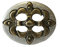 Dark Dreams Gothic Mittelalter LARP Buckle Schnalle für Gürtel Lilie III altmessing