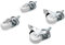 DIGITUS Galets de roulement - pour armoires murales réseau 19 standard de DIGITUS - 4 pièces, 2x blocables - rotatifs - charge admissible 250 kg par galet - matériau plastique