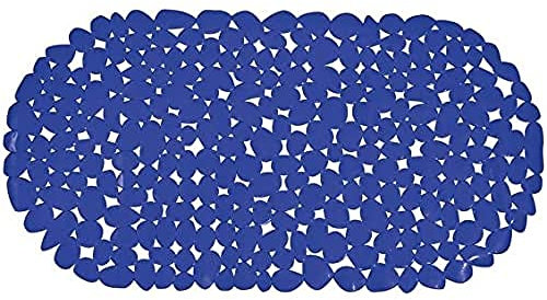 MSV Badewannenmatte, Textil, Blau, 39 x 99cm, Blue