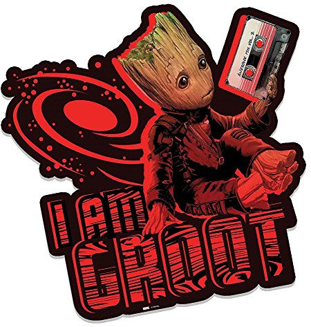 Marvel Groot Mix Tape wall art Kunst, mehrfarbig