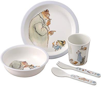 Petit Jour Paris - Coffret vaisselle 5 pièces Ernest & Célestine - Favorise l'autonomie