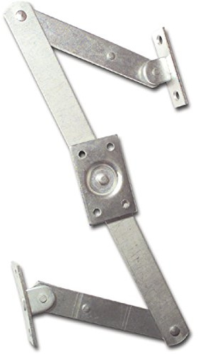 Oberlicht Z-Schere, Angriffarm 120 mm, Mittelstück 280 mm, Stahl verzinkt | Fensterschere