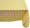 Yourtablecloth Tischdecke aus 100 % Baumwolle, kariert, Buffalo Plaid, waschbar, geeignet für drinnen und draußen, Gelb und Weiß, 60 x 120 cm