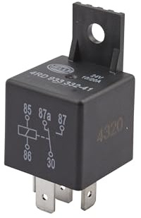HELLA 4RD 933 332-411 Relais, Arbeitsstrom - 24V - 5-polig - mit Halter