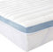 Amazon Basics Memoryschaum Matratzenauflage mit Bändern,150 x 200 cm, 5 cm Höhe, weiß