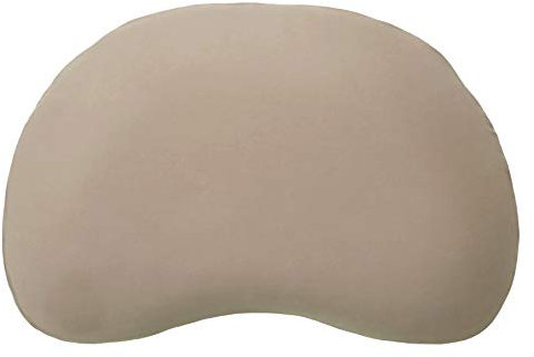 Edda Lux Bezug passend für Tempur Curve S (61 x 40 x 9,5 cm) und M (61 x 40 x 11 cm) Schlafkissen, formbeständiger Jersey Kissenbezug, aus 100% Baumwolle, in Sand