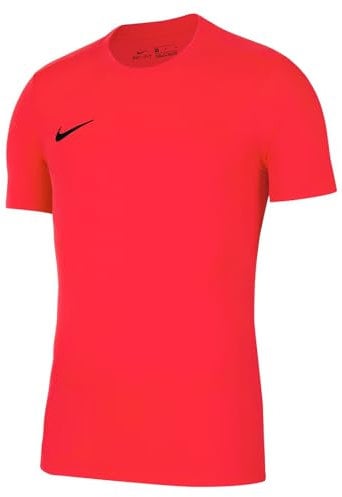 Nike Herren Nk Df Park Vii JSY Kurzarm-Trikot, Bright Crimson/Black, S EU