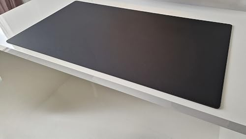 Schreibtischunterlage Echt Leder Schwarz 70 x 50 cm Echt Rindsleder glatt ohne Mousepad