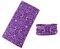 Lizzy Multi functional Head wear Bandana Face Cover | Unisex | One Size Fits Most | Face Cover Neck Tube Snood Scarf Reusable UK (Purple Paisley)