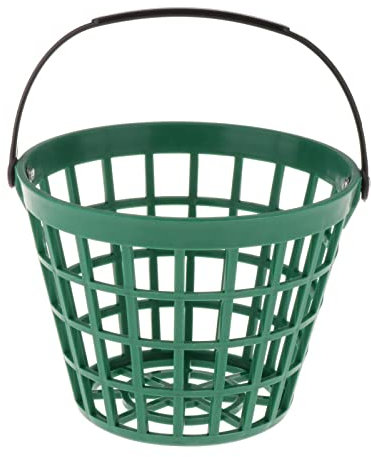 SM SunniMix High Strength Golf Ball Basket, Durable Golf Course Balls Carrier Carry Bucket Container, Ball Holder with Rotatable Handle, Holds 25 Balls