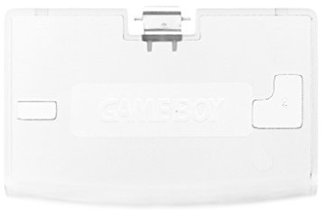SHOTAY Replacement Battery Cover For Gba,Battery Cover Back Door Lid Replace For Gameboy Advance GBA Console Transparent White