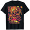 Chien monstrueux avec hache Street Art Fantasy Monster Art R T-Shirt