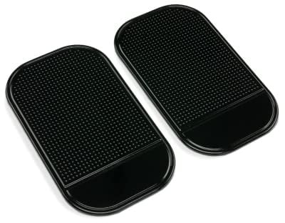 TECHNIGART 2X Anti-Rutsch-Matte fürs Handy - Auto-Halterung ohne Klebstoff für Smartphone, Brille, etc. - Haftmatte fürs Armaturenbrett - 2er-Set