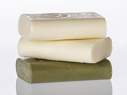 „2+1“ Weihnachtsset - 2 handgemachte Luxus-Seifen Savon de Marseille (Lavendel + Verveine) und 1 festes Luxus-Shampoo aus der Provence