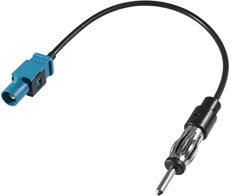 Fakra to Din Cable DAB Aerial Cable Fakra Z to Din ISO Adaptor Cable Car Radio ISO PC5-100 Cable 15cm Compatible For FM Aerial DAB Radio FM Radio Mini 2001 Seat Skoda Golf