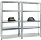 PROREGAL Mega Deal 2er-Sparset Metallregal Steel Eagle 180x100x40cm Fachlast 130kg Verzinkt Schwerlastregal, Küchenregal, Kellerregal, Steckregal, Garagenregal, Lagerregal