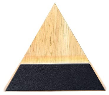 LANMOU 10W LED Holz Wandleuchte Innen Dreieckige Wandlampe aus Holz & Metall Flurlampe Warmweiß Wandbeleuchtung Indirekt für Wohnzimmer Schlafzimmer Treppenhaus Flur Wand Beleuchtung, 26 * 3.5cm