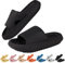 HEPODA Claquette Hommes Femme Été Pantoufles de Douche Sandales Confortable Maison Chaussons de Bain Antidérapant Chaussures de Piscine Plage Pantoufles Plateforme